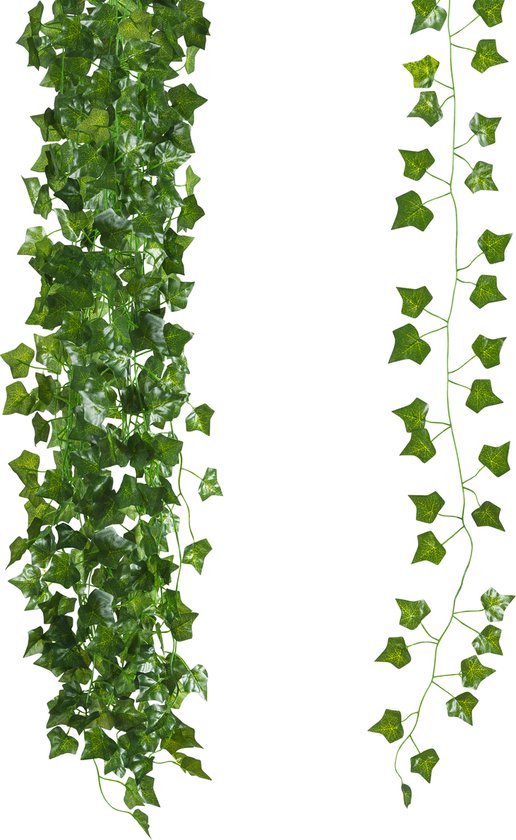 IBBO® - Klimop Slinger 12 Stuks 210cm - Decoratieve Hangplant - Kunstplant Slinger - Klimop Decoratie - Nep Planten - voor Binnen en Buiten - Kunst Hangplant - Set van 12 Slingers - Groen