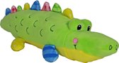 Boon Hondenspeelgoed Krokodil Pluche Multicolor + Piep Eco 28cm