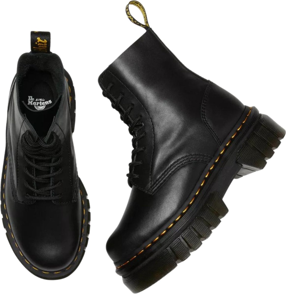 Dr.Martens Audrick 8-Oog Laarzen Nappa Lux Laarzen Streetwear Vrouwen Zwart