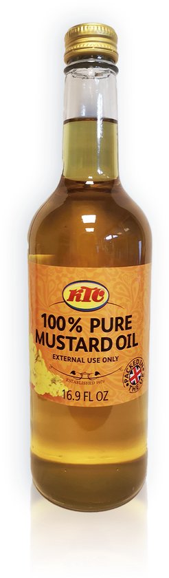 KTC mustard oil - Mosterdolie - 500 ml - Body Oil - Haarolie - Hairoil