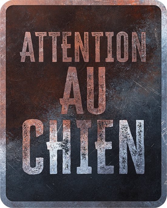 Panneau d'avertissement General 4 Français 25x20x0,3cm Multicolore