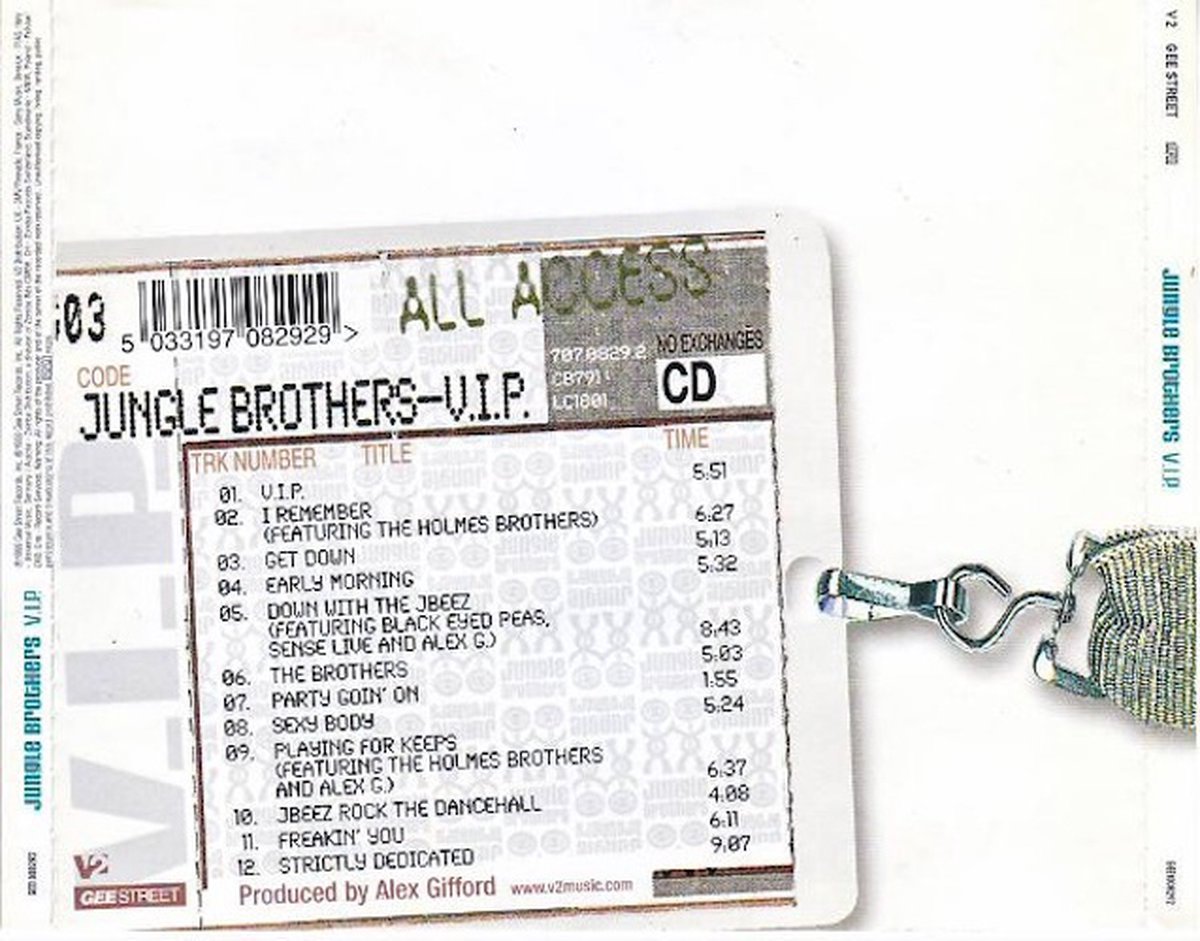 V.I.P., Jungle Brothers | CD (album) | Muziek | bol
