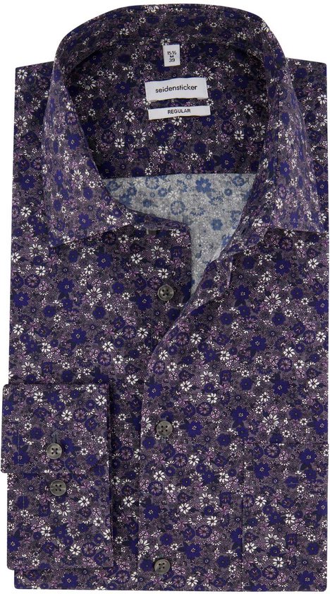 Seidensticker business overhemd paars