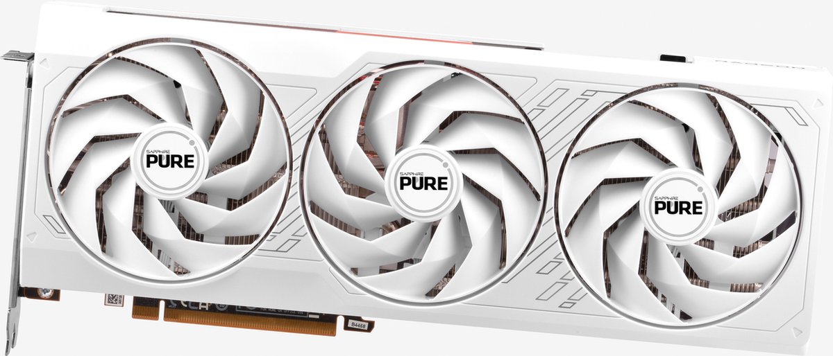 SAPPHIRE Radeon RX 7800 XT PURE GAMING OC 16G grafische kaart Wit, RDNA 3, GDDR6, 2x DisplayPort, 2x HDMI 2.1