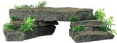 Aqua Della - Aquariumdecoratie - Vissen - Green Slate Bridge 36x21x9,5cm - 1st