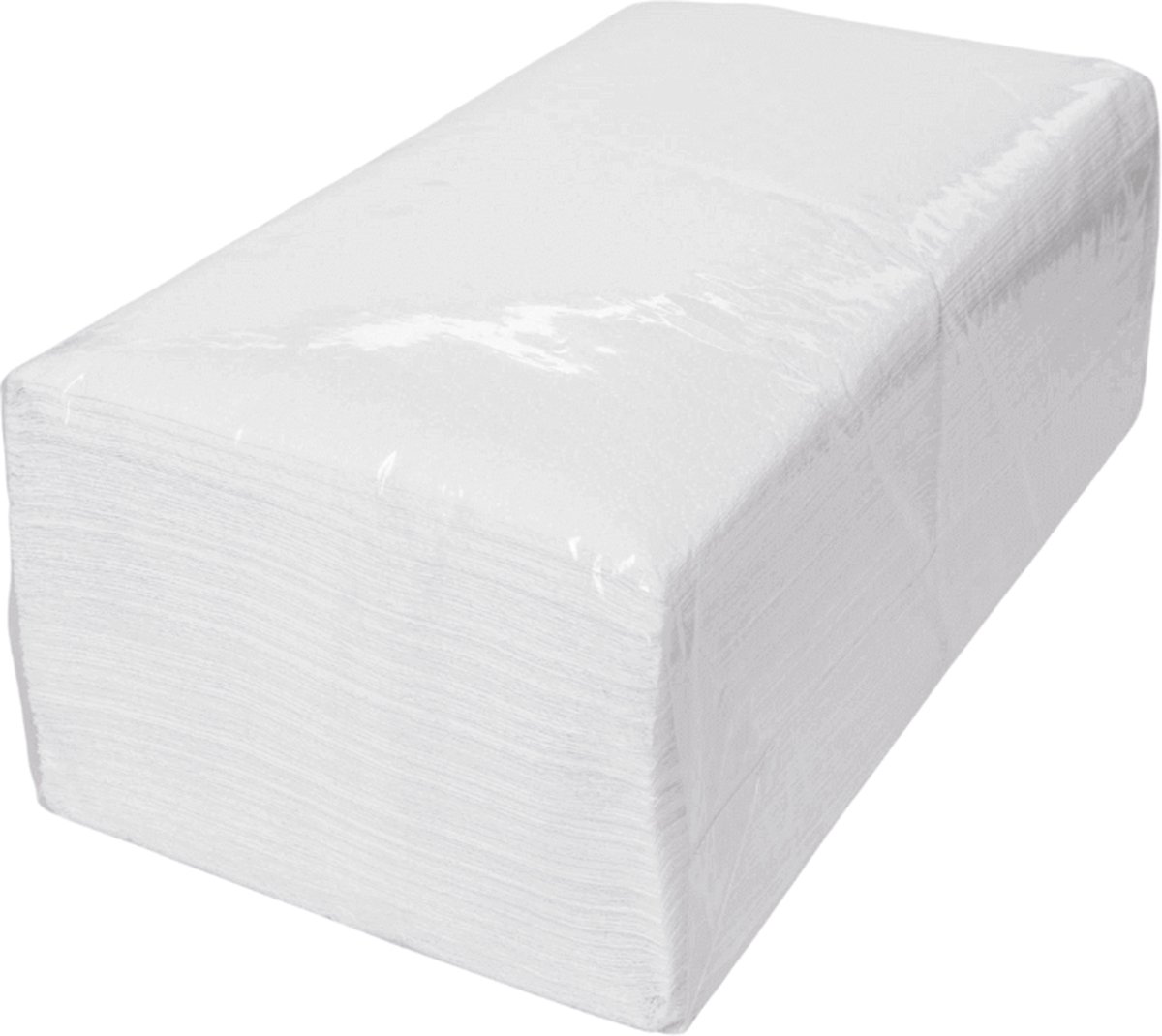 KURTT - Servet - Schoonmaak - Voordelig - Servetten - Wit - 1-laags - 33 x 33 cm - Keuken - Picknick - Take Away - To Go - 500 stuks