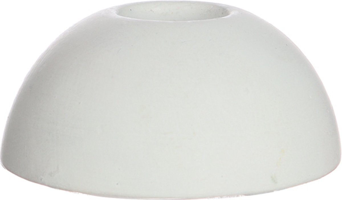 Kandelaar kaars bol wit dia. 7 x H 3 cm Hortus