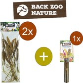 Retour Zoo Nature Setaria Italica - Gerbe de millet - Support inclus