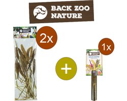 Back Zoo Nature Setaria Italica - Trosgierst - Inclusief houder