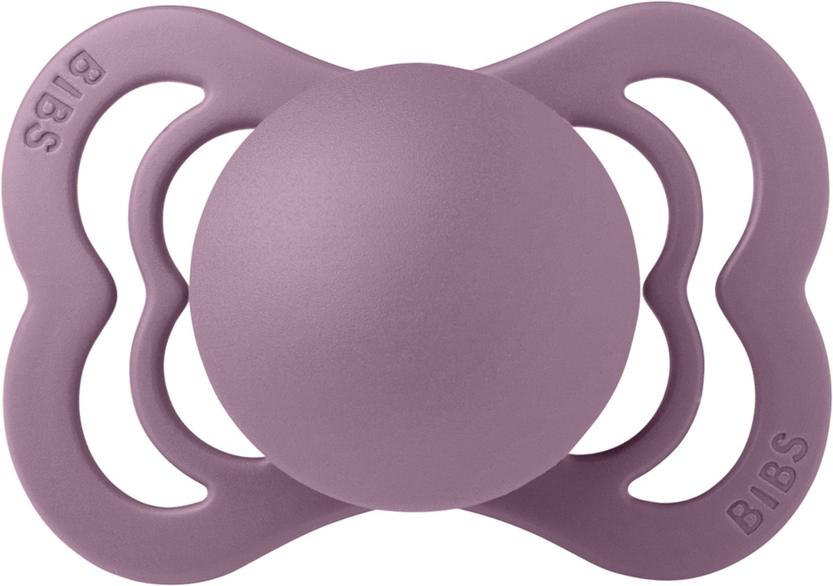 Goedkoopste BIBS Supreme Fopspeen - Maat 2 6-18 maanden - Latex – Mauve