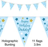 Oaktree - Vlaggenlijn 'Happy Birthday daddy' (3,9 meter)