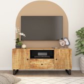 The Living Store Tv-meubel - Mangohout - 105 x 33.5 x 46 cm - Inclusief handleiding