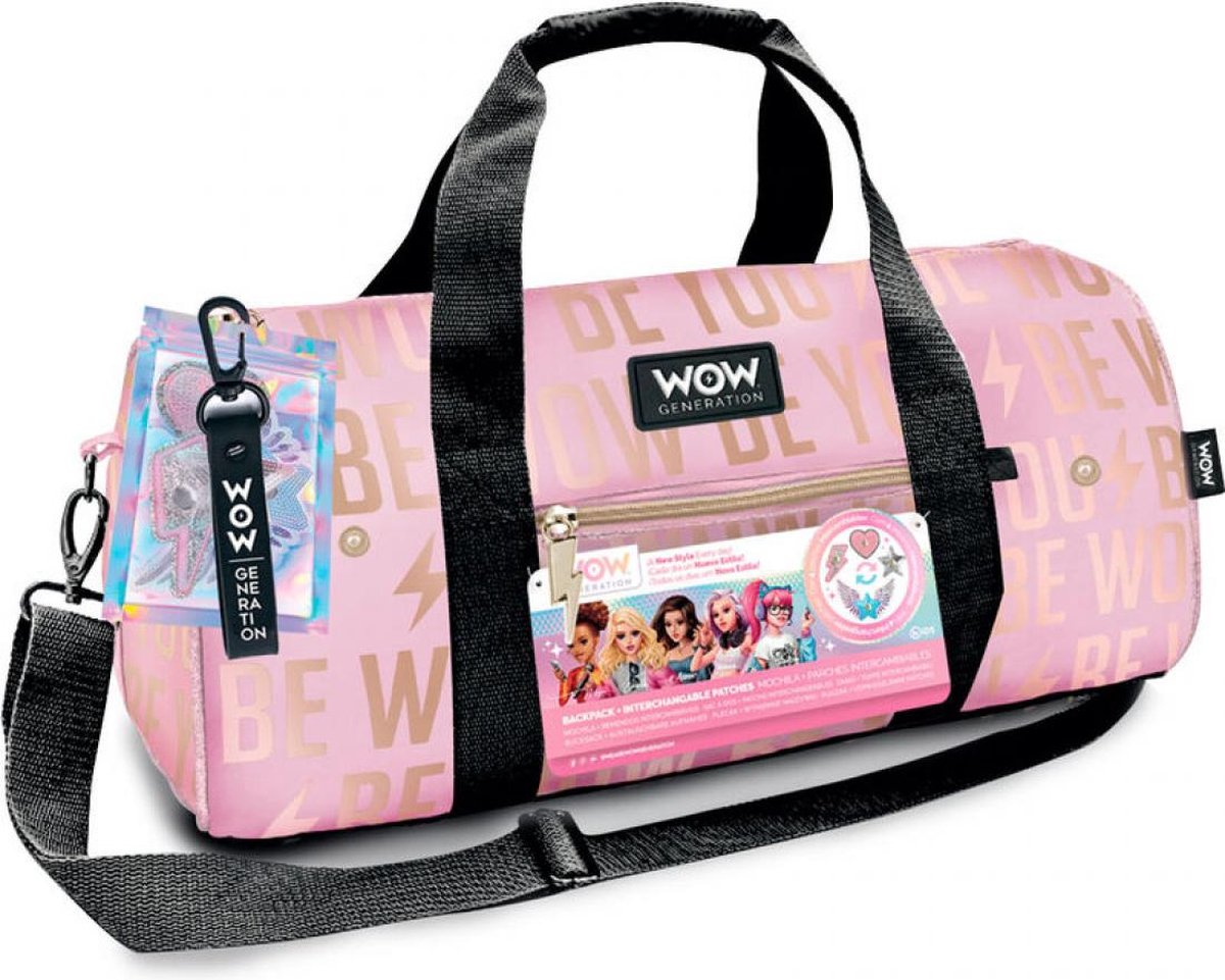 Wow Generation - Roze Sporttas met extra Patches - Pink