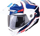 Scorpion Adx-2 Camino Pearl White-Blue-Red S - Maat S - Helm