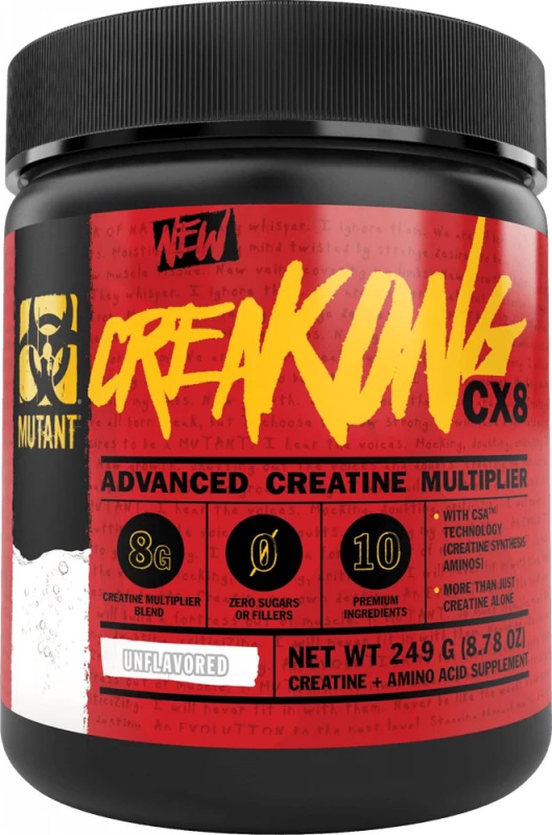 Goedkoopste Mutant CreaKong CX8 (249g) Unflavoured
