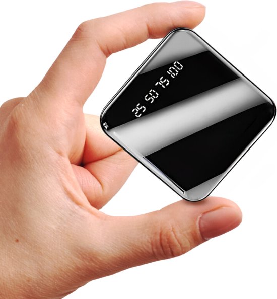 QuchiQ™ Powerbank 20000 mah Quick Charge - Mini power bank - Mobiele oplader - Externe oplaadbare batterij - Micro usb & C input - LED lampjes - Powerbank Geschikt voor Iphone, Samsung en Apple