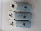 Petit Bateau - 3 Pack - Sokken - Bleek blauw - Eponge - 3 maand
