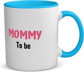 Akyol - mommy to be koffiemok - theemok - blauw - Mama - beste moeder - moeder cadeautjes - moederdag - verjaardagscadeau - verjaardag - cadeau - geschenk - kado - gift - moeder artikelen - 350 ML inhoud