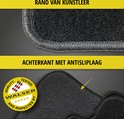 Zwarte automat met kunstleren rand en antislip achterkant.