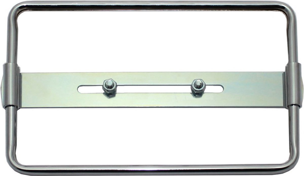 Porte-plaque d'immatriculation motocadre chromé 210x140mm - Tout