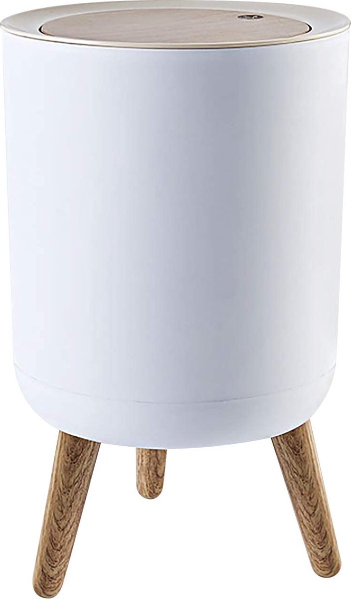Strakke Moderne 7 Liter Afvalbak met Drukdeksel voor Elke Kamer