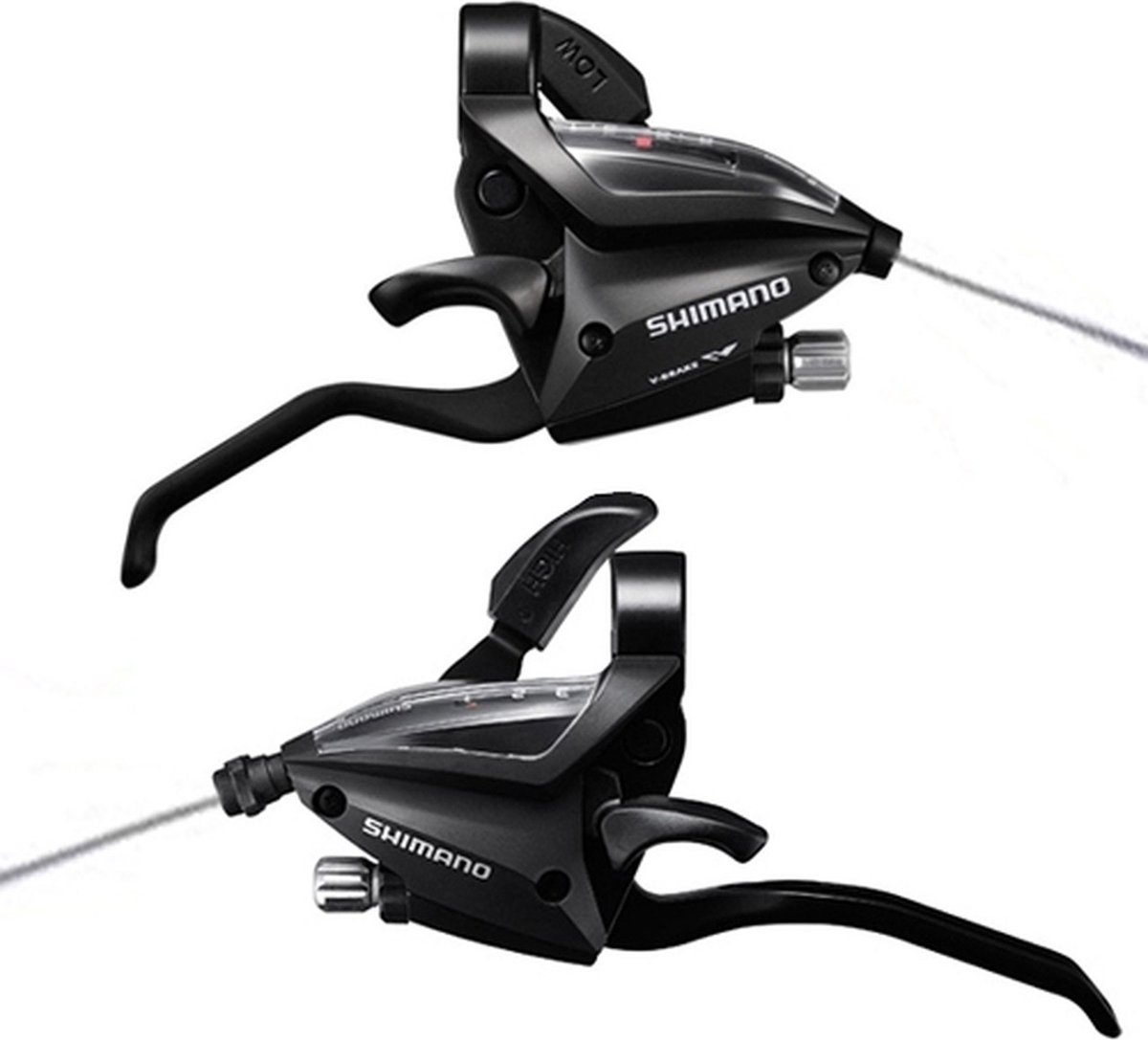 Shimano STI set 3x8v STEF500 verstellers met remgreep