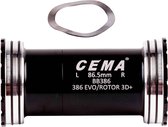 CEMA Bracketas BB386 Interlock FSA386/Rotor3D+(30mm)RVS-Zwart