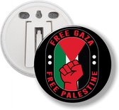 Button Met Clip - Free Gaza Save Palestine