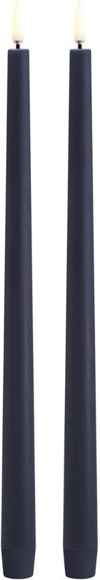 Uyuni LED Tafelkaars Slim-line, Dark blue - Smooth, Set van 2, 2,3x32cm