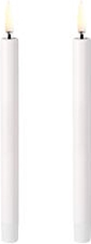 Uyuni LED Kleine TafelKaars Wit - Set van 2, 1,3x13,8cm