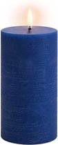 Uyuni Bougie LED Rustique 7,8 x 15,2cm bleu royal