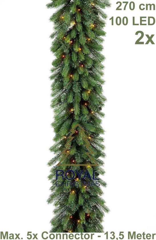 Royal Christmas - Guirlandes de Noël 2x 270 cm - Guirlande de Noël
