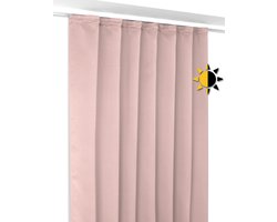 Verduisterend gordijn met krulband U-band, gordijn verduisterend ondoorzichtig, maat en kleur naar keuze (breedte 300 cm. hoogte 245 cm, Oud