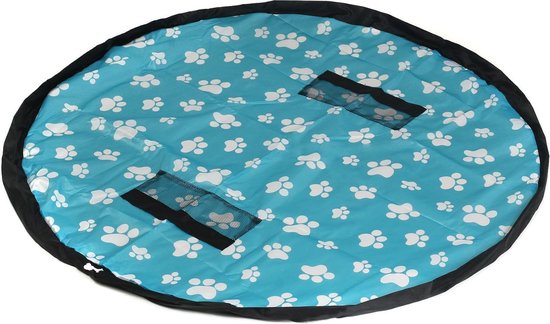 JJ PRIME - Opbergzak Speelgoed Zakken | Opbergzakken Speelgoed Organizer Tas | Speelgoedzak - Opbergideeën voor Snelle Opruiming (150 cm) (Blauw