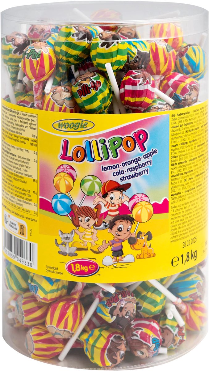 Woogie Lolly’s Mix 180 Stuks
