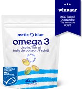 Arctic Blue - Omega 3 Visolie Capsules - 280 mg DHA + 120 mg EPA - 30 Doseringen - MSC Keurmerk