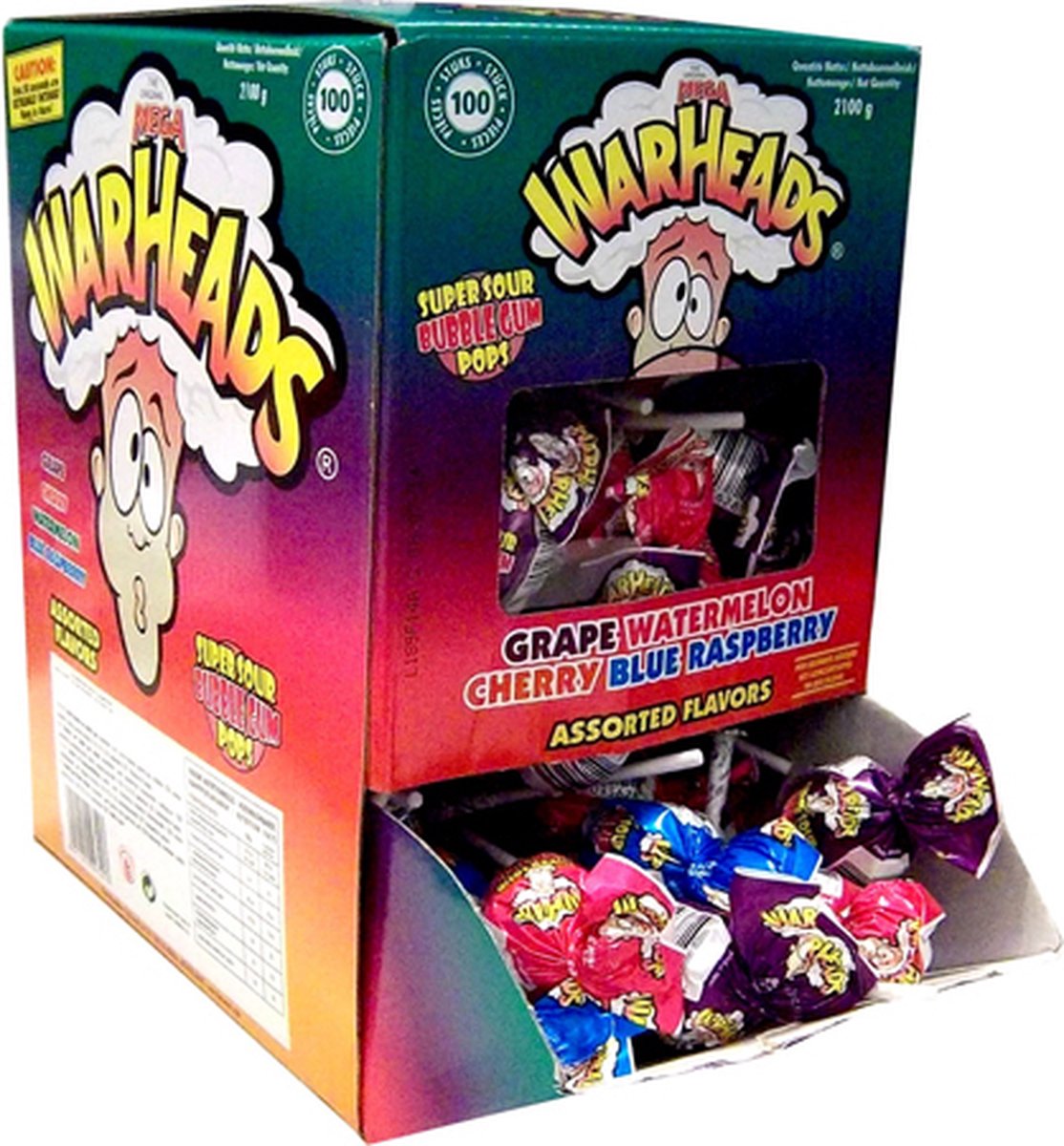 Warheads Aigre Sucré Fruité Moelleux Bonbon Cubes 56g (2 Paquets