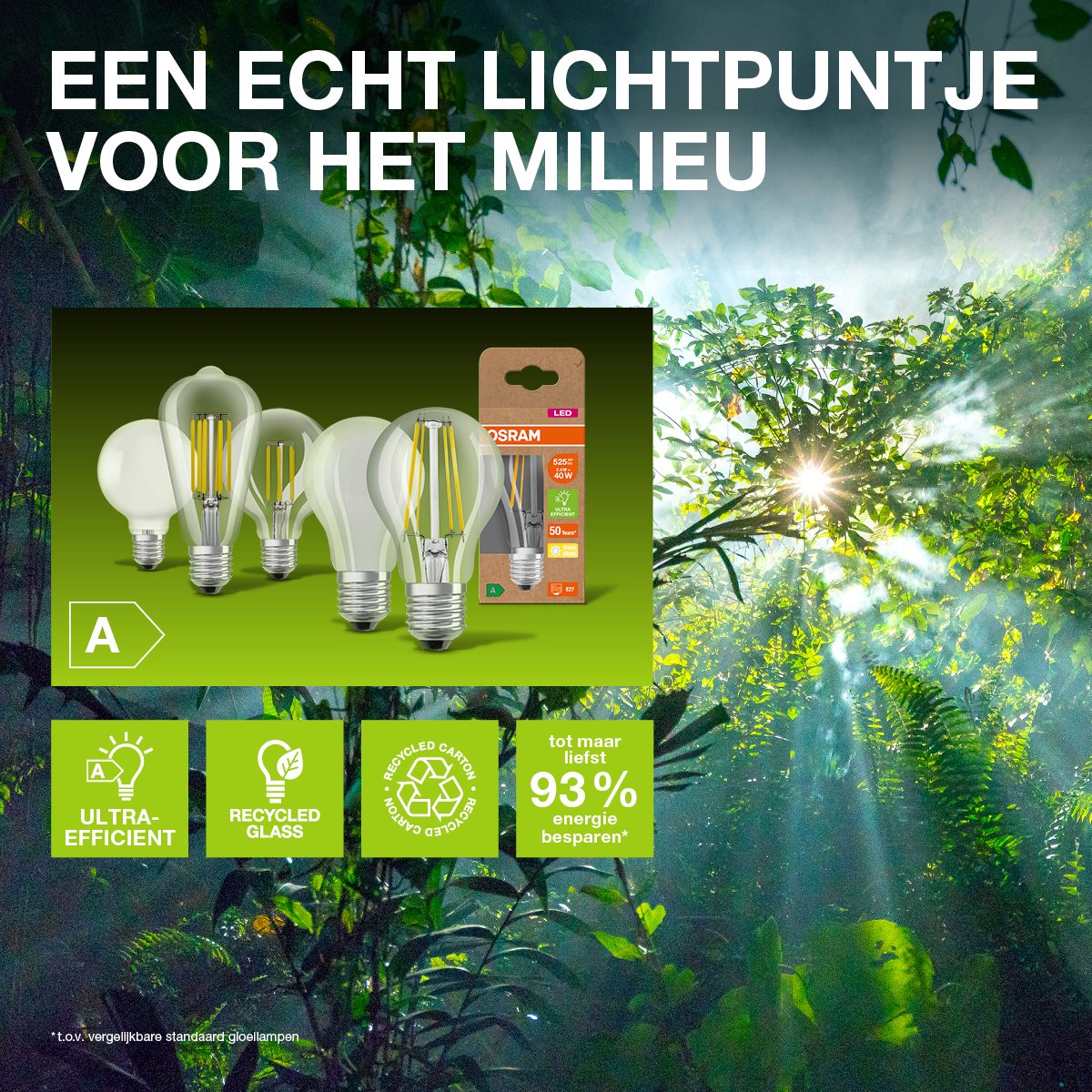 OSRAM LED E27 4 Watt 3000 Kelvin 840 Lumen 4099854009655