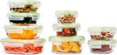 Voedselopbergcontainers - Set of Glass Food Storage Containers