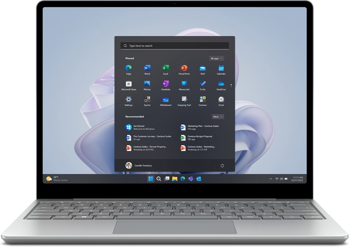 Microsoft Surface Laptop Go 3 - 256 GB - Platina