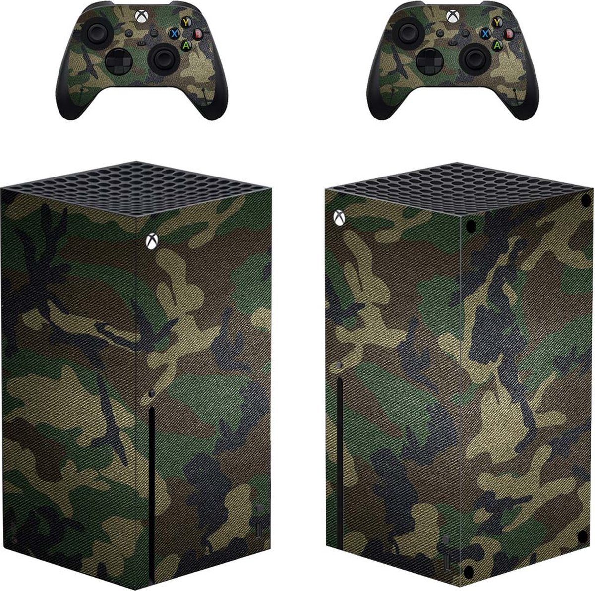 Xbox Series X - Console Skin - Tactical Cover - 1 console en 2 controller stickers