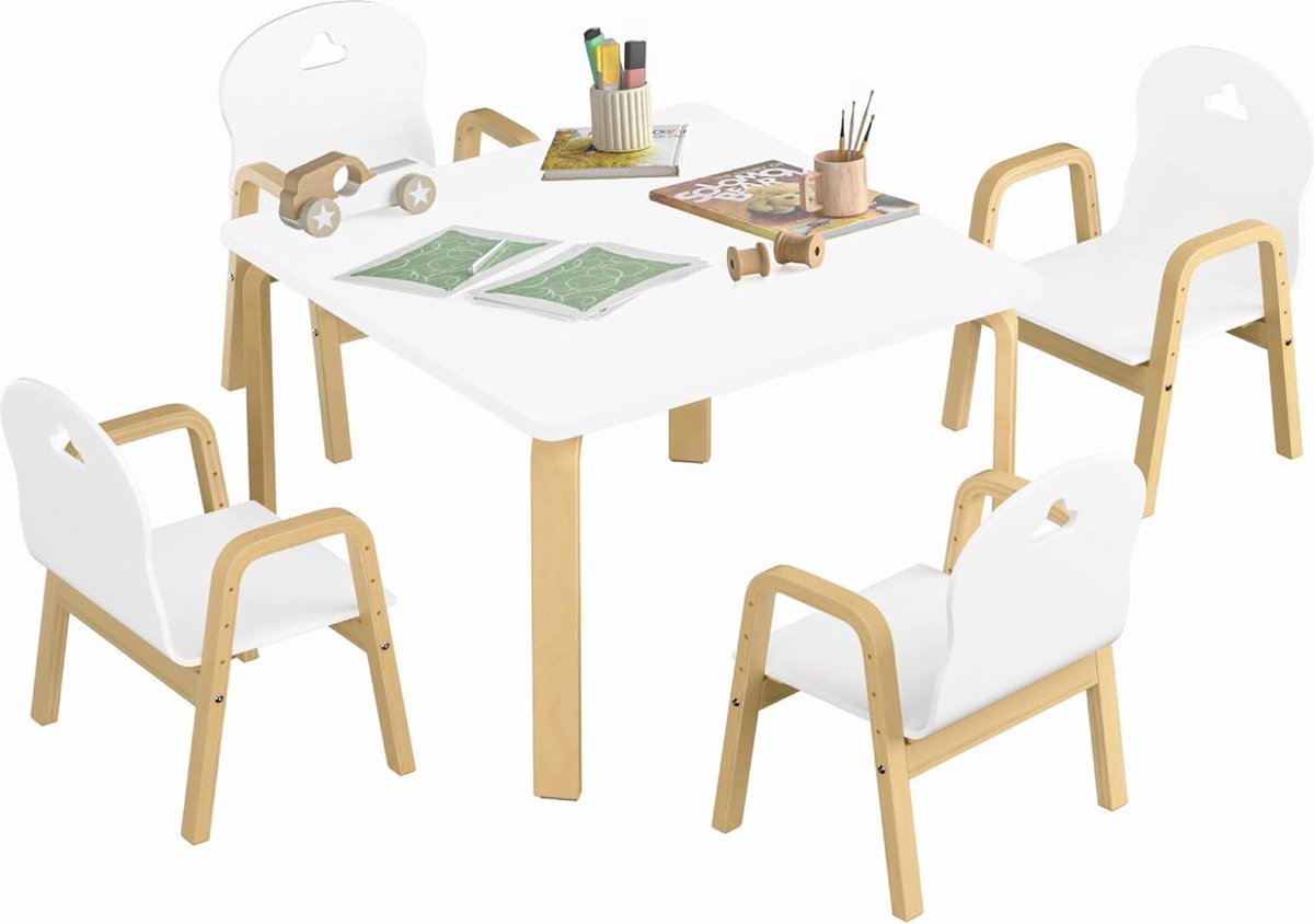 Minera Europe® Dove Montessori 1 Table pour enfants 1 Chaise - Table  d'activités 