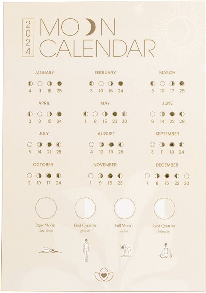 Maankalender 2024 a5 - Lotus