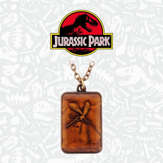 Jurassic Park Replica Necklace with Amber Pendant Limited Edtiton