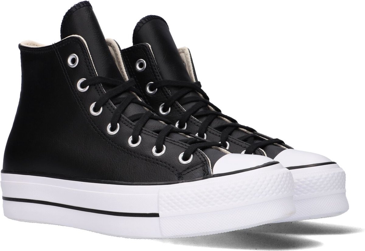 Converse Chuck Taylor All Star Lift Hi Hoge sneakers - Leren Sneaker -  Dames - Zwart -... | bol