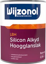 Wijzonol LBH Silicon Alkyd Laque brillante 1 litre - Wit