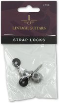 2 Stuks - Straplock voor Gitaar - Ukelele - Bas - Ukulele - Straplock met schroef en beschermring - Gitaar Basaccessoires - Accessoires