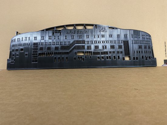 Wanddecoratie AZ stadion – 3D geprint