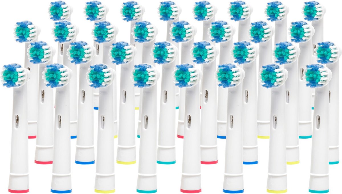 Mycare+ Opzetborstels - 32 Stuks - Vervangende Borstels voor Oral B - Borstelkoppen voor Elektrische Tandenborstel - Wit