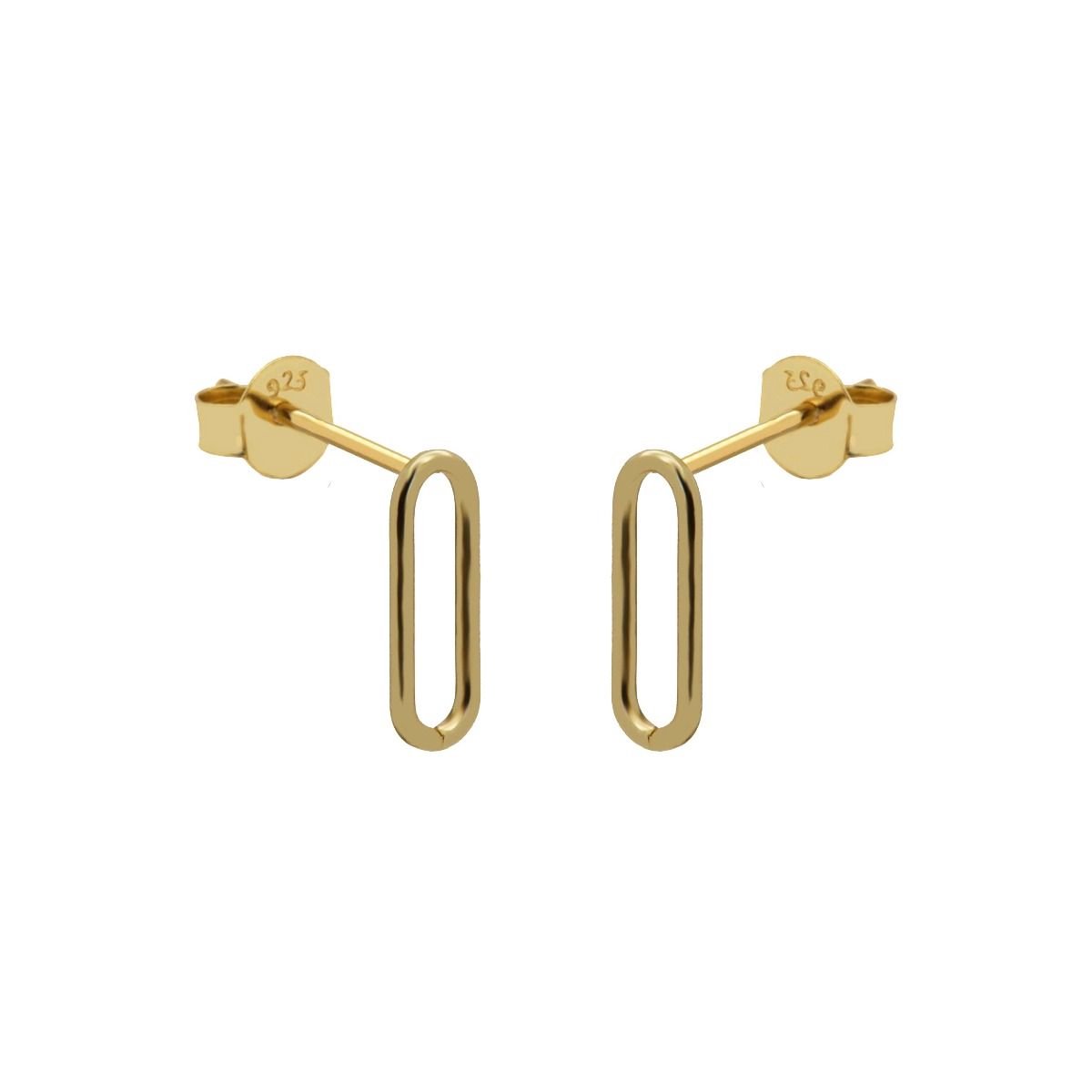 Karma oorknoppen square Goud